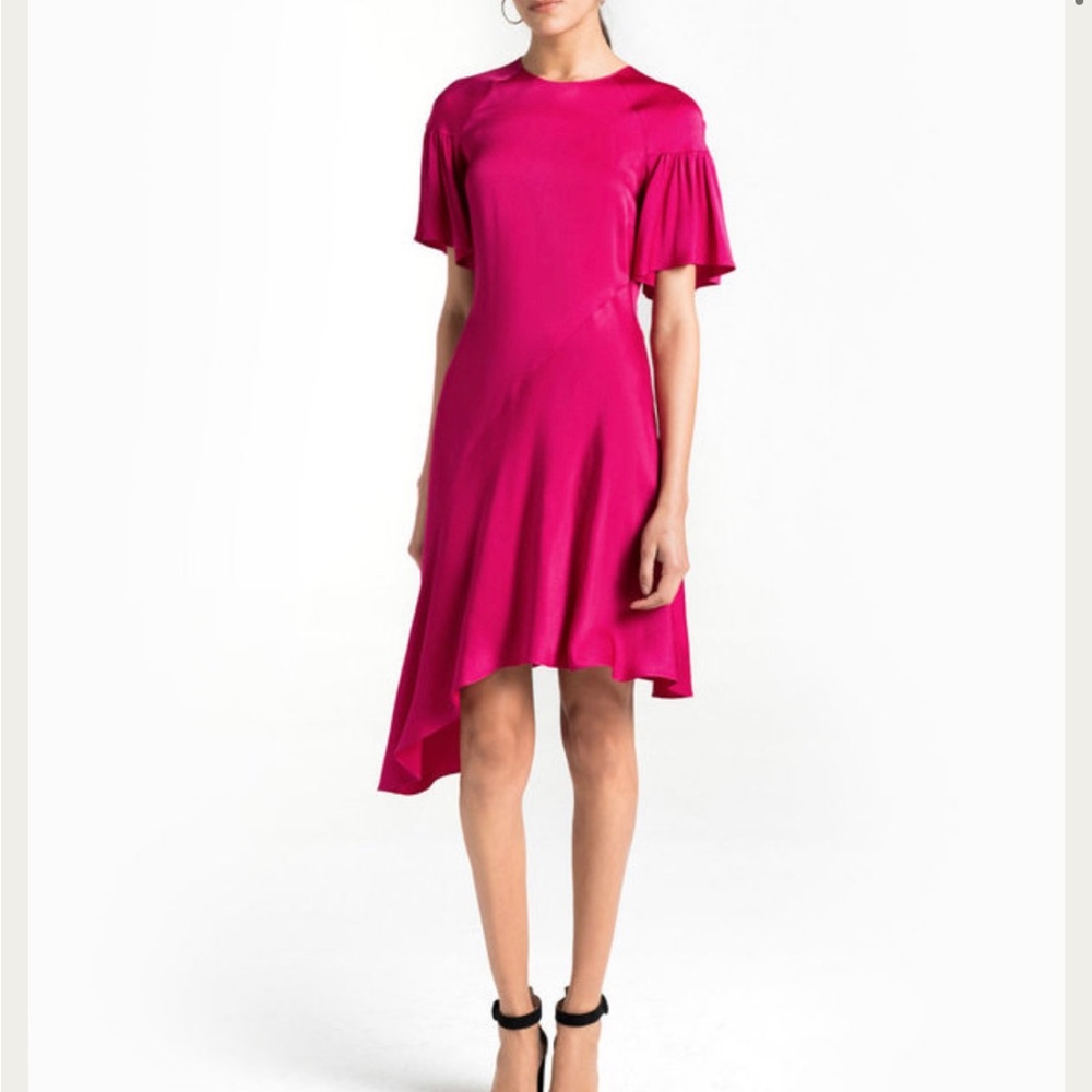 ALC Tilly dress, Berry, midi length